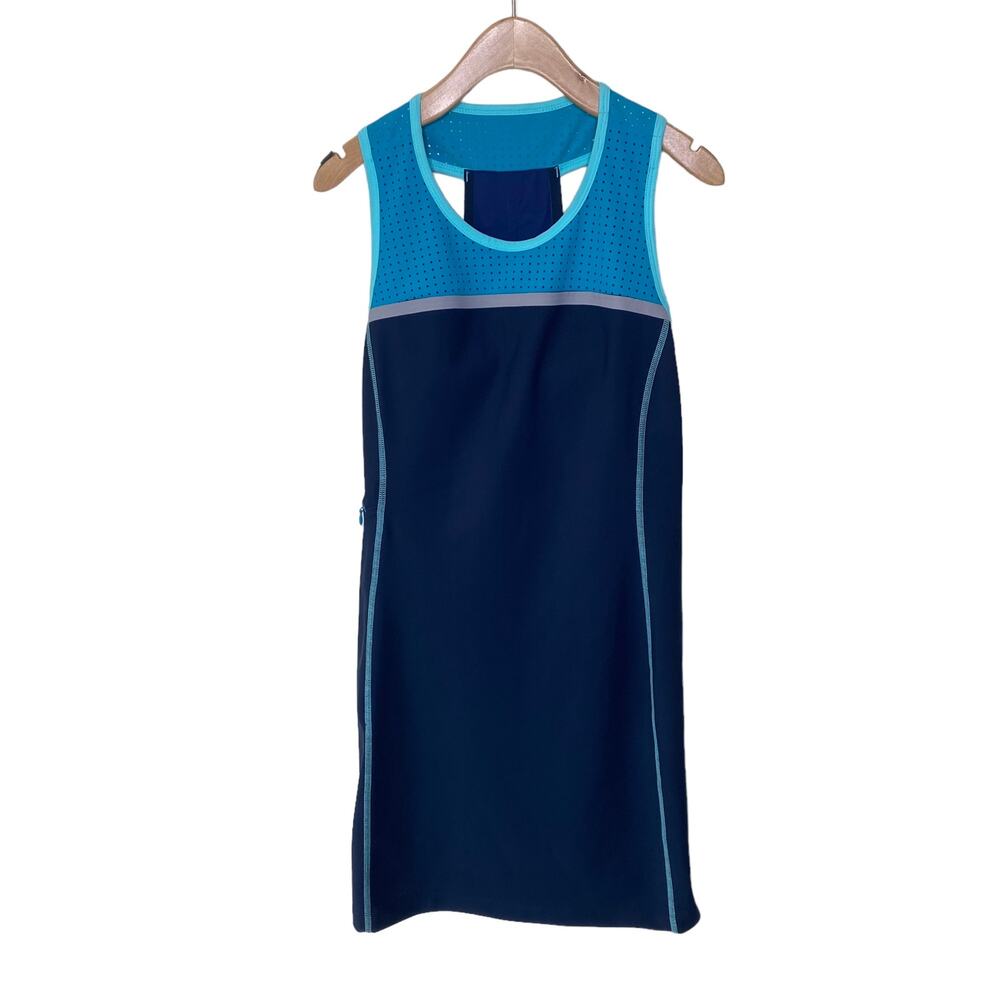 TITLE NINE Twisted Sister Mini Dress in Blueprint Size Small NWT